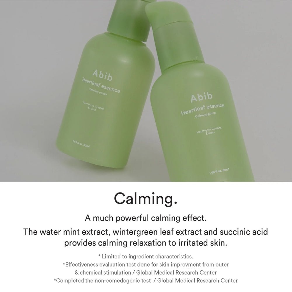 Abib Heartleaf Essence Calming Pump 50ml - Beauty Tribe