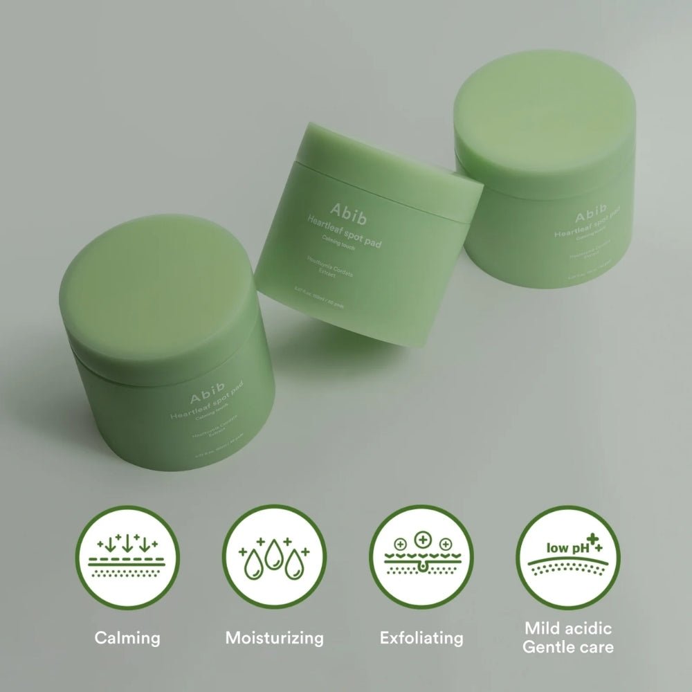 Abib Heartleaf Spot Pad Calming Touch 150ml (80 pads) - Beauty Tribe