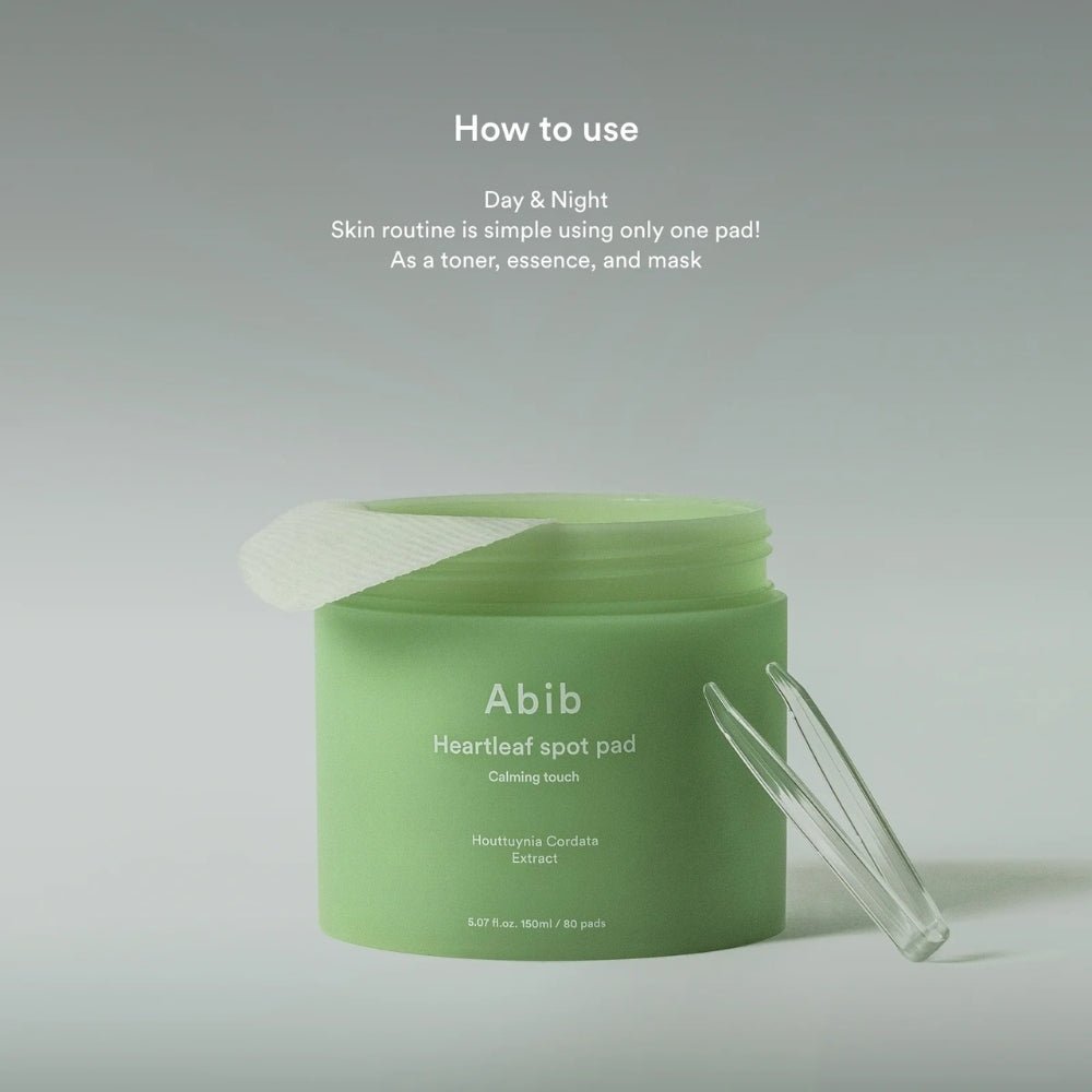 Abib Heartleaf Spot Pad Calming Touch 150ml (80 pads) - Beauty Tribe