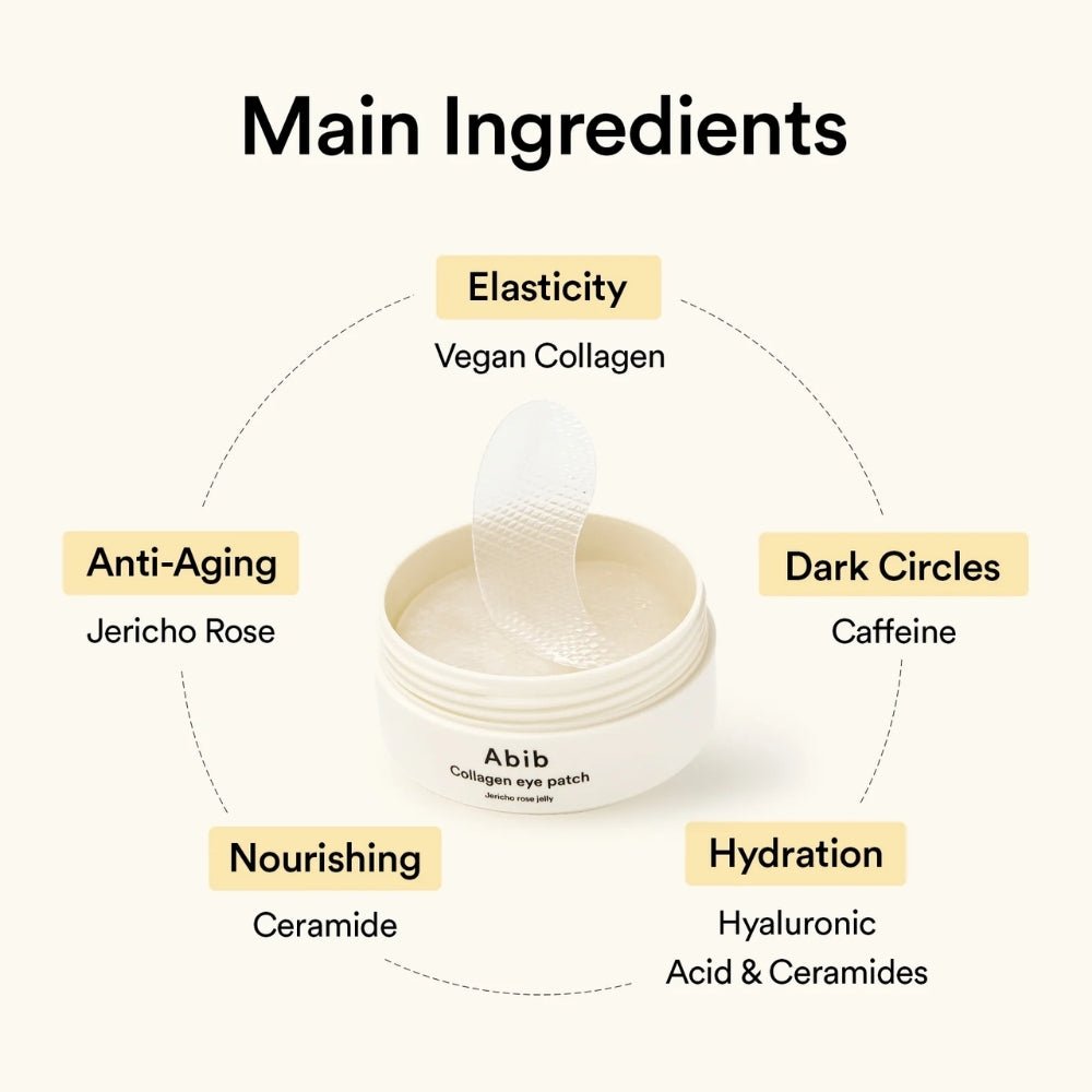 Abib Jericho Rose Jelly Collagen Eye Patch 90g - Beauty Tribe
