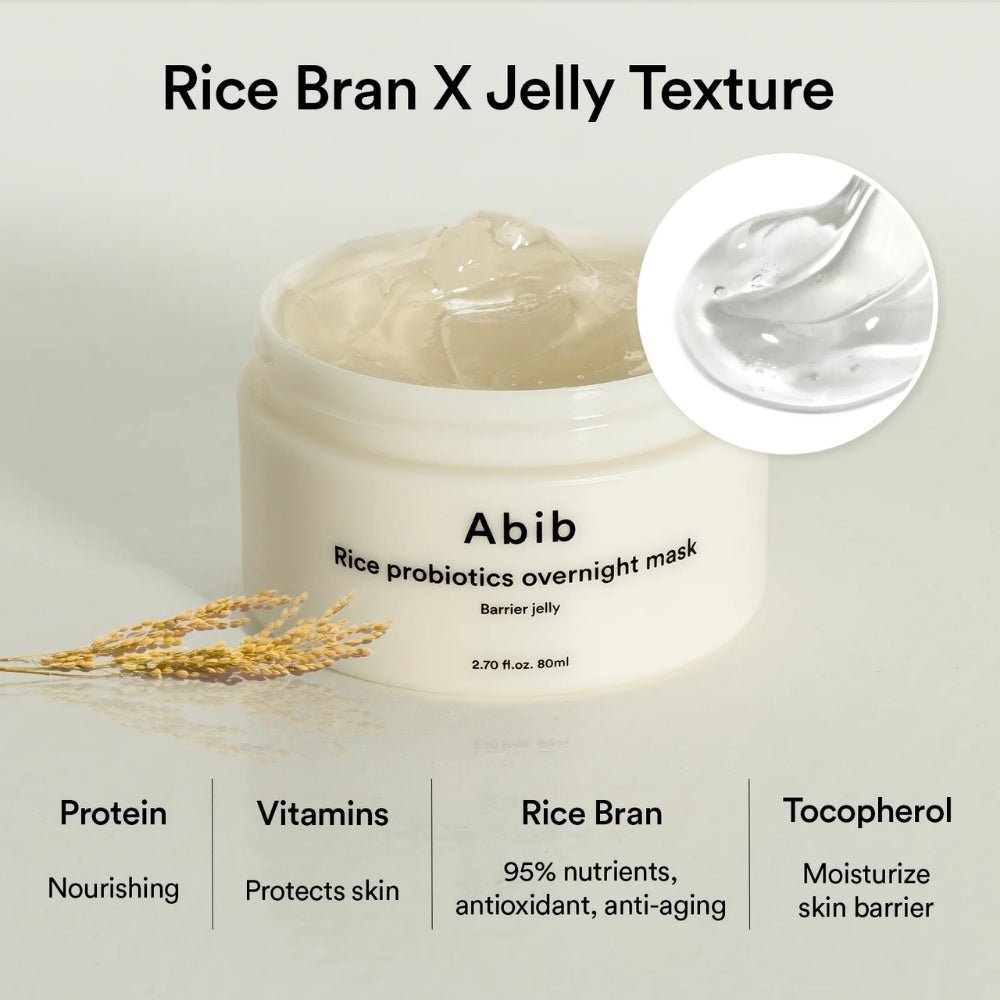 Abib Rice Probiotics Overnight Mask Barrier 80ml - Beauty Tribe