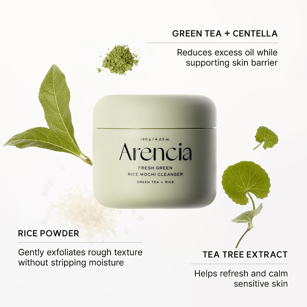 Arencia Fresh Green Rice Mochi Cleanser 120g - Beauty Tribe