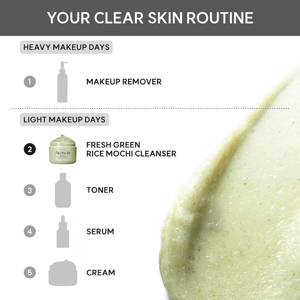 Arencia Fresh Green Rice Mochi Cleanser 120g - Beauty Tribe