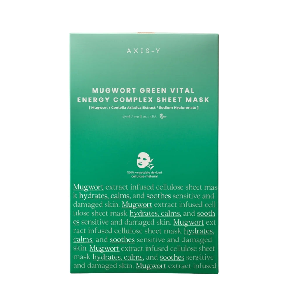 AXIS-Y Mugwort Green Vital Energy Complex Sheet Mask 27ml