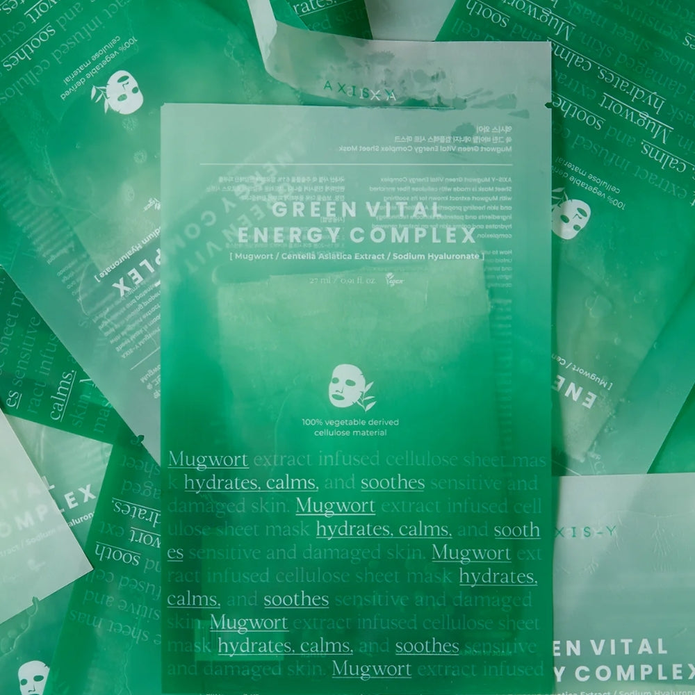 AXIS-Y Mugwort Green Vital Energy Complex Sheet Mask 27ml