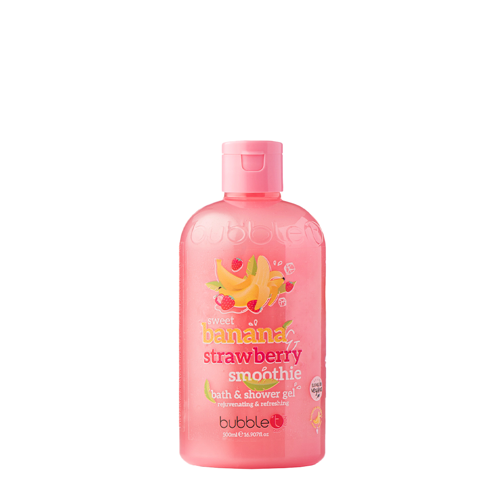 Bubble T Bath & Shower Gel Strawberry & Banana 500ml