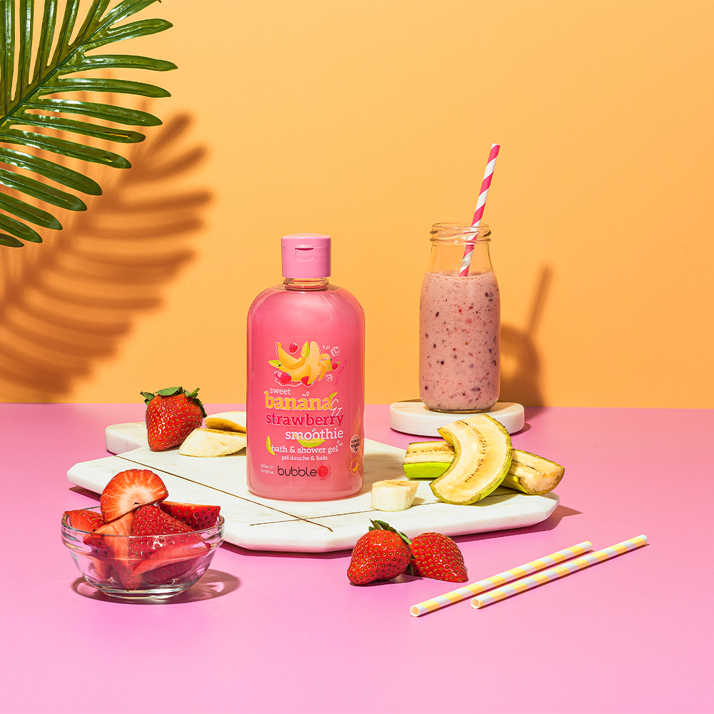 Bubble T Bath & Shower Gel Strawberry & Banana 500ml