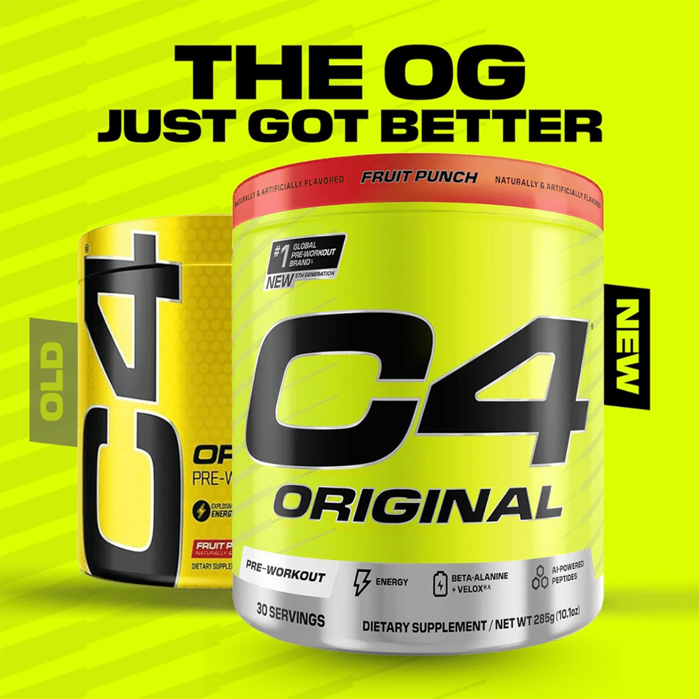 C4 Original Pre Workout Powder Fruit Punch Flavor – 30 Servings - Beauty Tribe