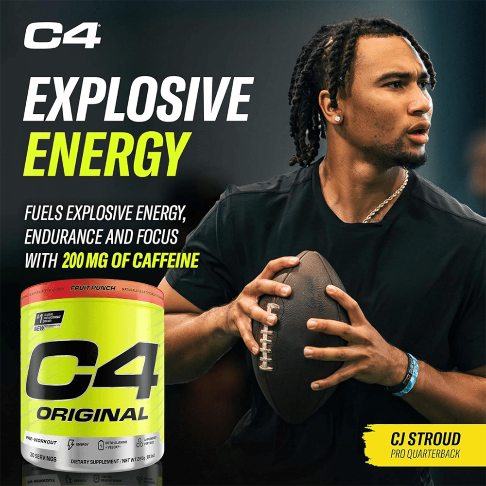 C4 Original Pre Workout Powder Fruit Punch Flavor – 30 Servings - Beauty Tribe