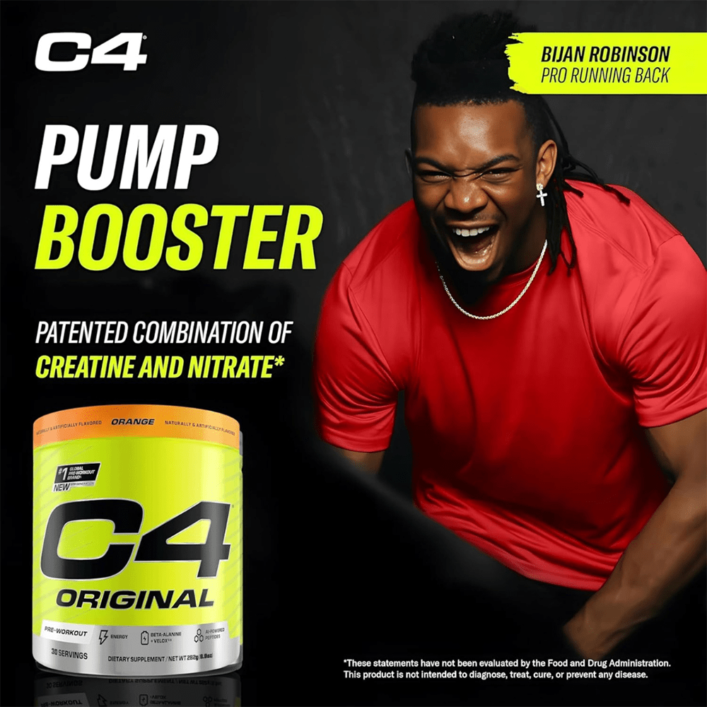 C4 Original Pre Workout Powder Orange Burst Flavor – 30 Servings - Beauty Tribe