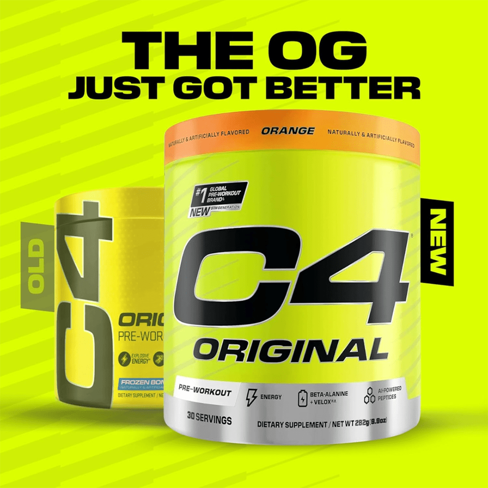 C4 Original Pre Workout Powder Orange Burst Flavor – 30 Servings - Beauty Tribe