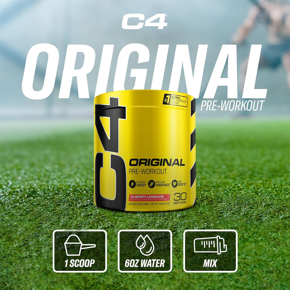 C4 Original Pre Workout Powder Orange Burst Flavor – 50 Servings