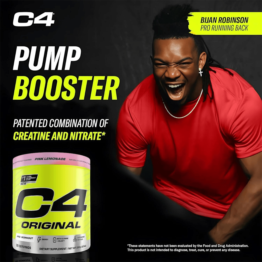 C4 Original Pre Workout Powder Pink Lemonade Flavor – 30 Servings - Beauty Tribe
