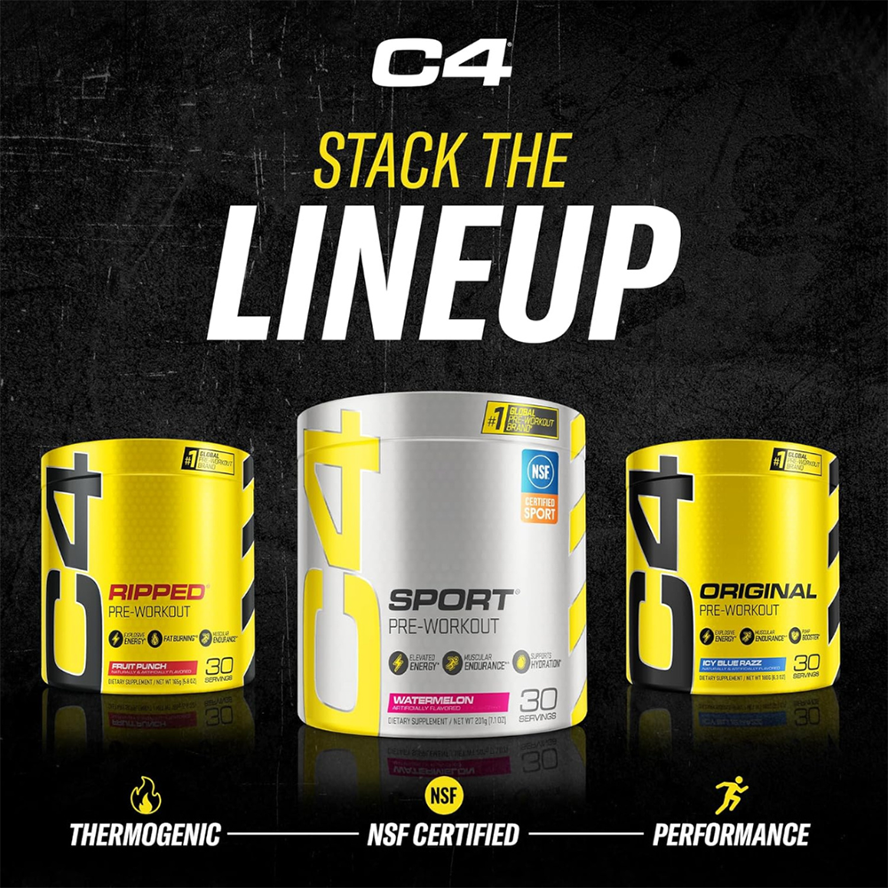 C4 Original Pre Workout Powder Pink Lemonade Flavor – 50 Servings
