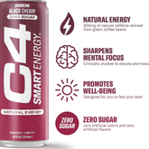 C4 Pre Workout Energy Drink Black Cherry Flavor - Beauty Tribe