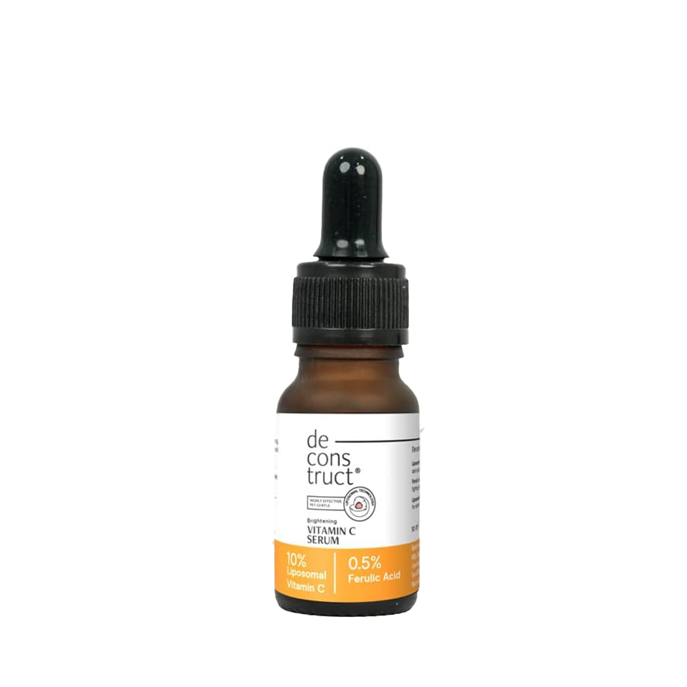 Deconstruct 10% Vitamin C Serum for Oily Skin| Clinically Tested to be Non-Irritating| Beginner-Friendly| Brightens Dull Skin, Evens Tone| No Purging| With 0.5% Ferulic Acid| For Men and Women| 10ml