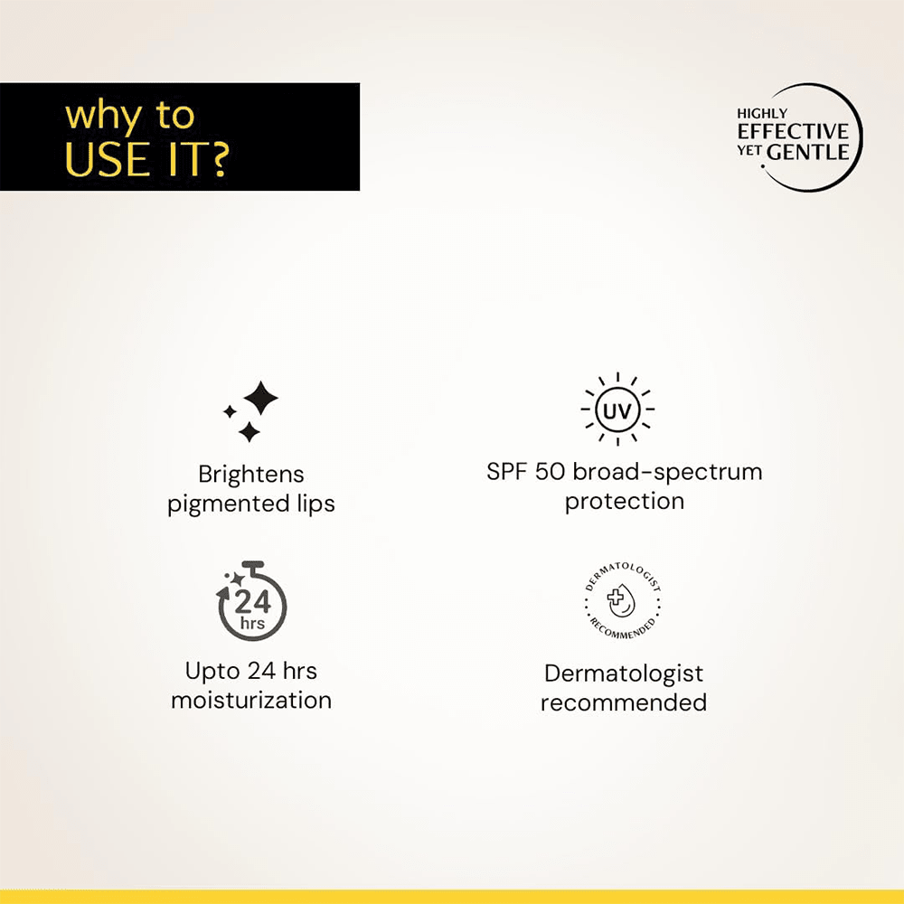 Deconstruct Brightening Lip Balm with SPF 30 | Vitamin C &amp; Resorcinol | Moisturizes &amp; Brightens Pigmented Lips | Murumuru Butter for Dry Lips | Lip Balm for Men &amp; Women| 4g - Beauty Tribe