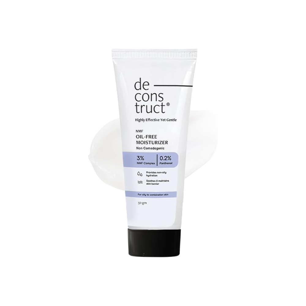 Deconstruct Oil-Free Moisturizer | Non Sticky, Lightweight, Non-Comedogenic & Fast-Absorbing | Tested for 72H Hydration | For Oily, Acne-Prone & Sensitive Skin |50g