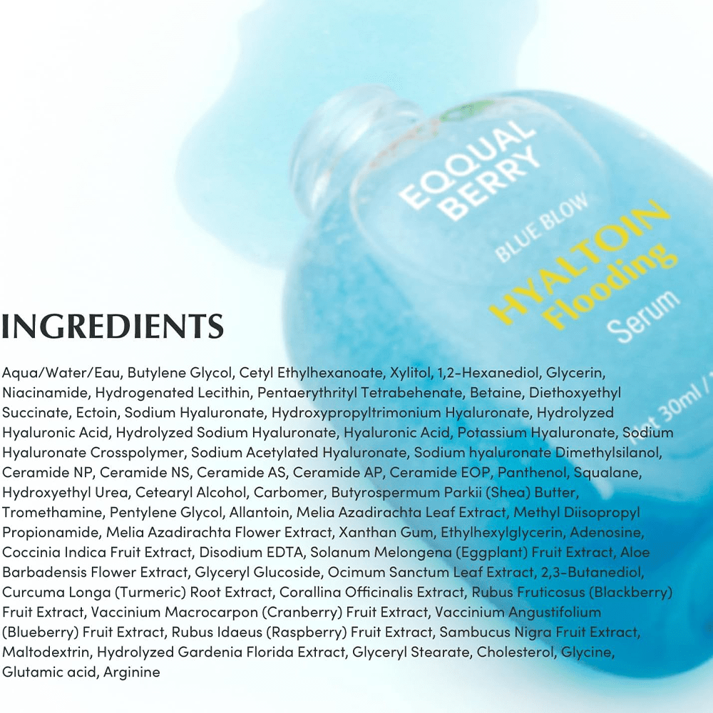 Eqqualberry Hyaltoin Flooding Smoothie Serum 30ml - Beauty Tribe