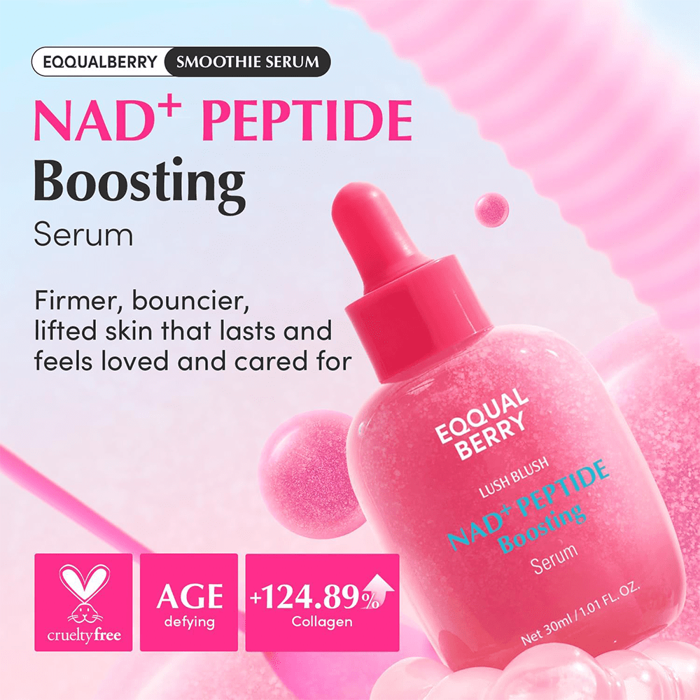 Eqqualberry NAD+ Peptide Boosting Smoothie Serum 30ml - Beauty Tribe
