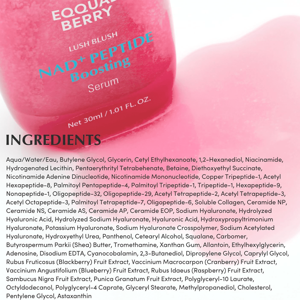 Eqqualberry NAD+ Peptide Boosting Smoothie Serum 30ml - Beauty Tribe