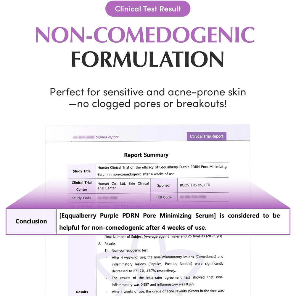 Eqqualberry Purple PDRN Pore Minimizing Serum 30ml - Beauty Tribe