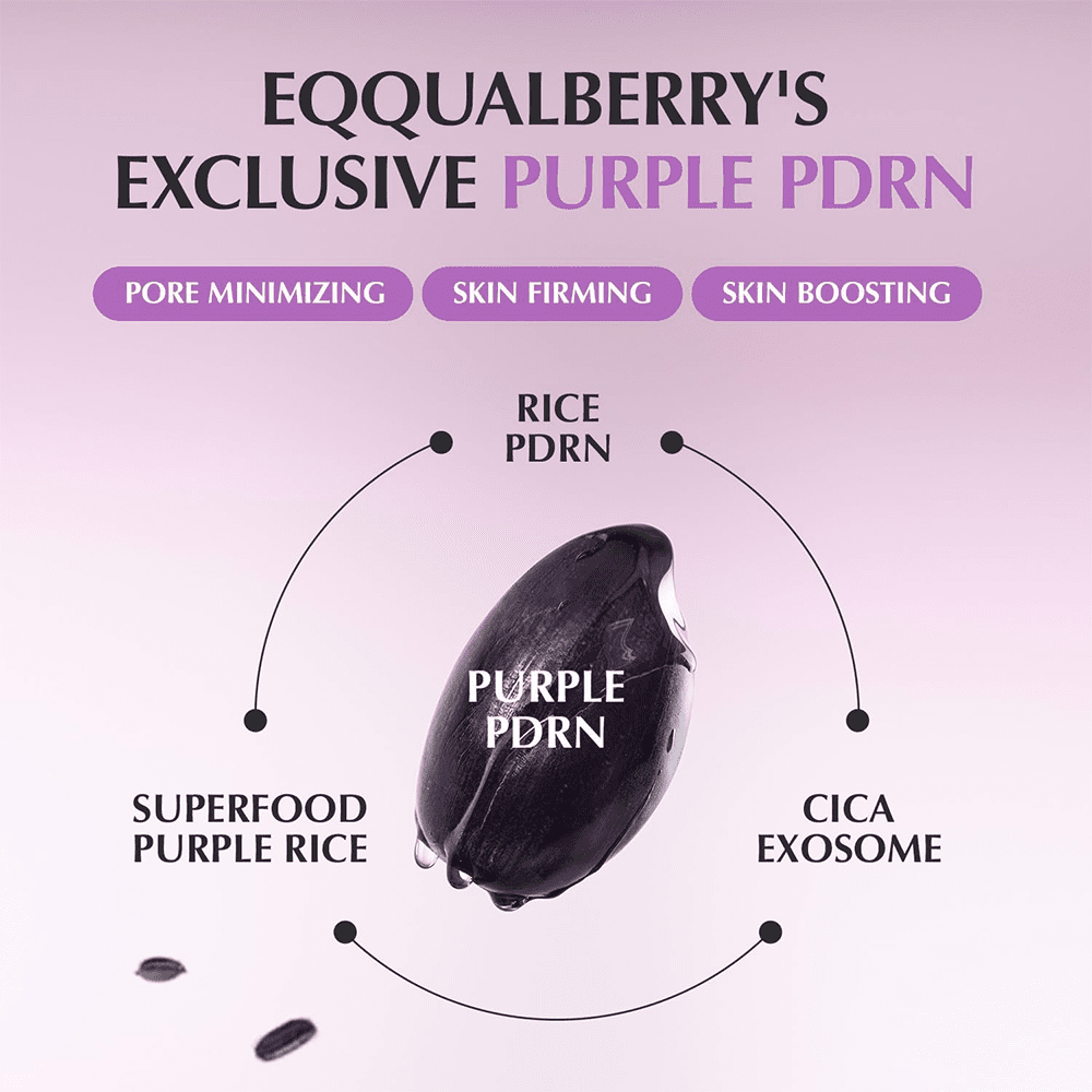 Eqqualberry Purple PDRN Pore Minimizing Serum 30ml - Beauty Tribe
