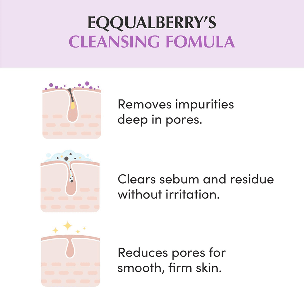 Eqqualberry Purple PDRN Pore Purifying Pack Cleanser 130g - Beauty Tribe