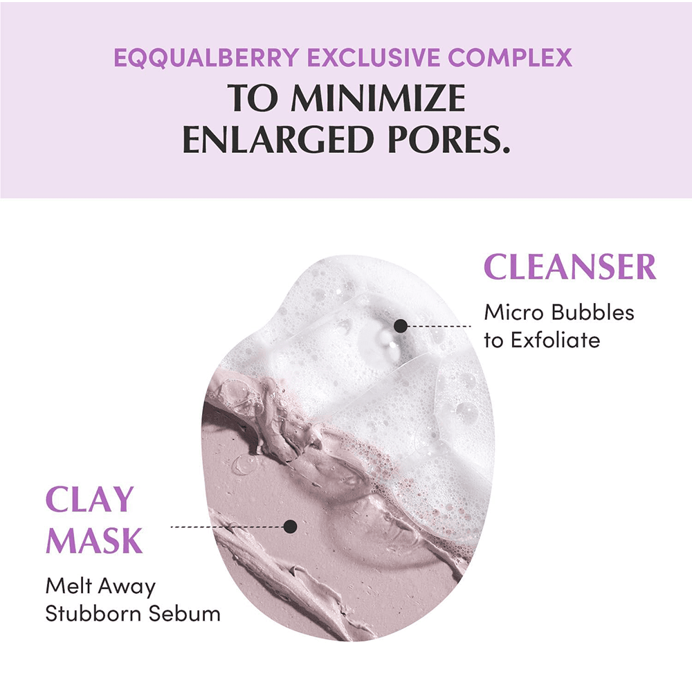 Eqqualberry Purple PDRN Pore Purifying Pack Cleanser 130g - Beauty Tribe