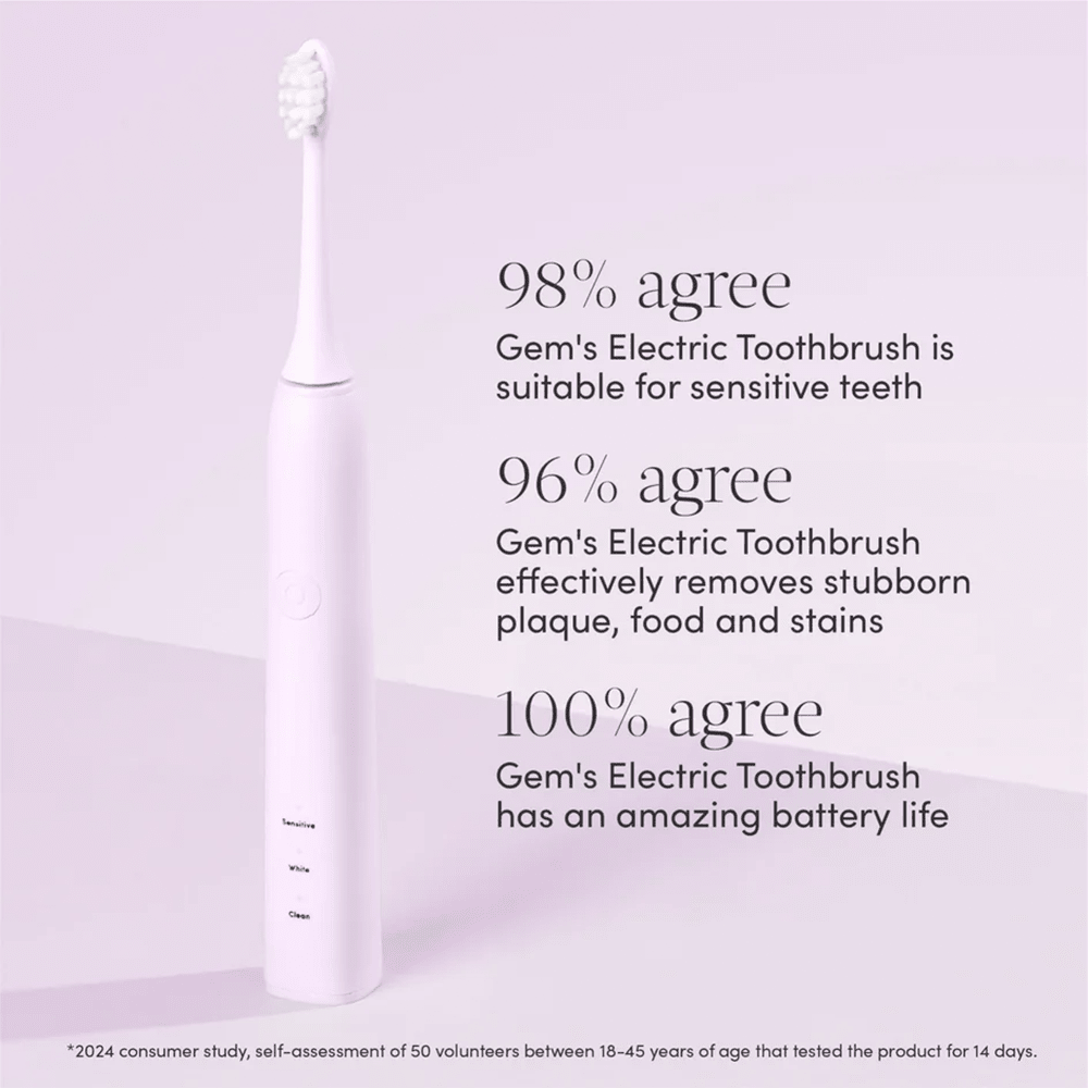 Gem Electric Toothbrush Rose - Beauty Tribe