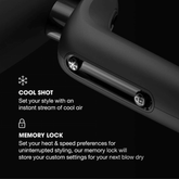 ghd Metallic Speed Ionic Hair Dryer Black - Beauty Tribe