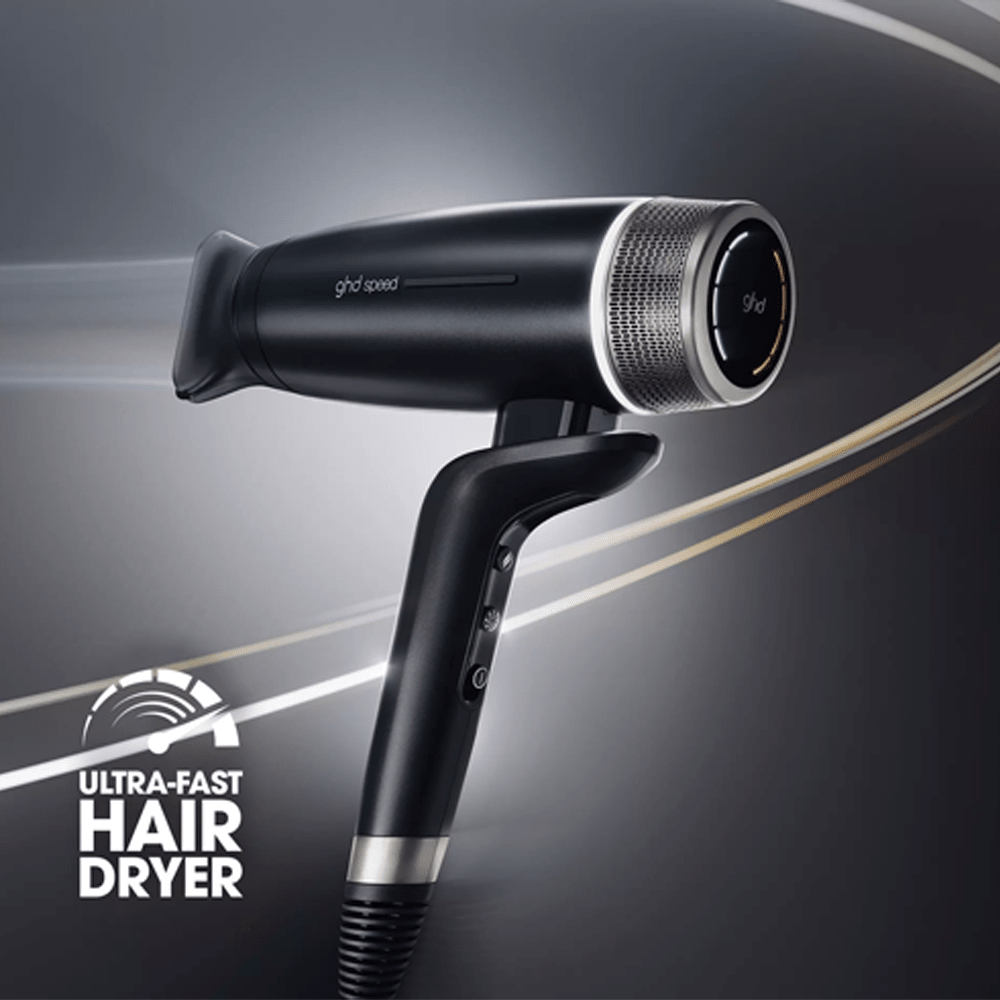 ghd Metallic Speed Ionic Hair Dryer Black - Beauty Tribe