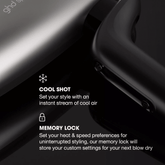 ghd Metallic Speed Ionic Hair Dryer Matte Black - Beauty Tribe