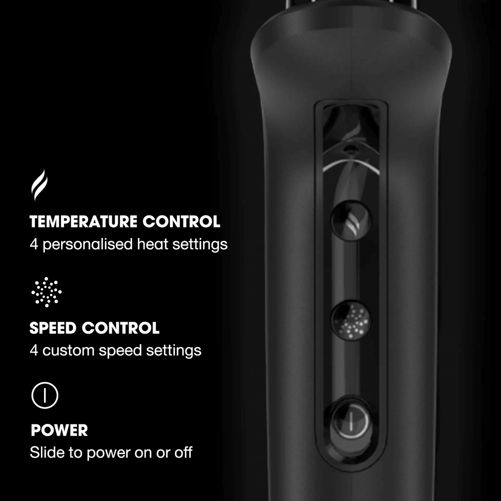 ghd Metallic Speed Ionic Hair Dryer Matte Black - Beauty Tribe