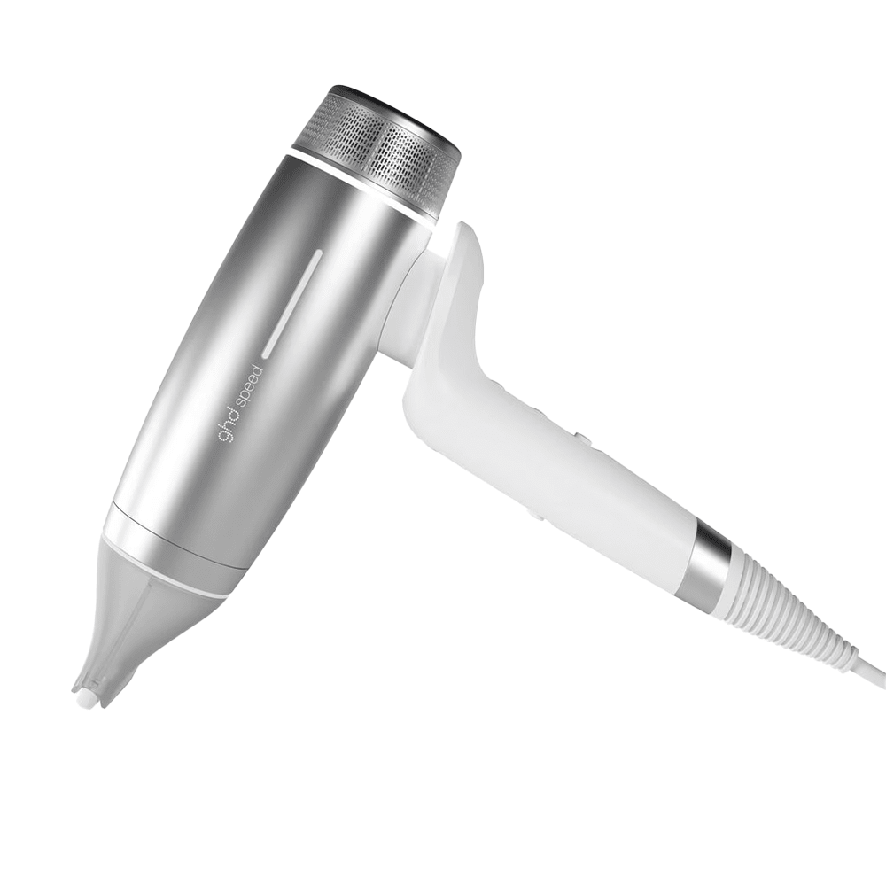 ghd Metallic Speed Ionic Hair Dryer White - Beauty Tribe