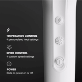 ghd Metallic Speed Ionic Hair Dryer White - Beauty Tribe