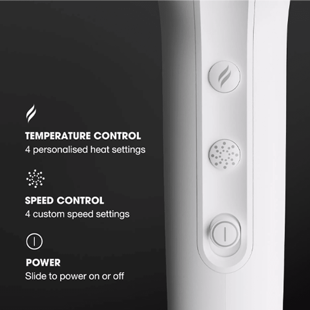 ghd Metallic Speed Ionic Hair Dryer White - Beauty Tribe