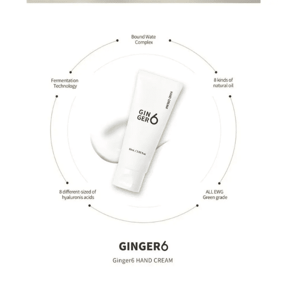 GINGER6 Hand cream 60ml - Beauty Tribe