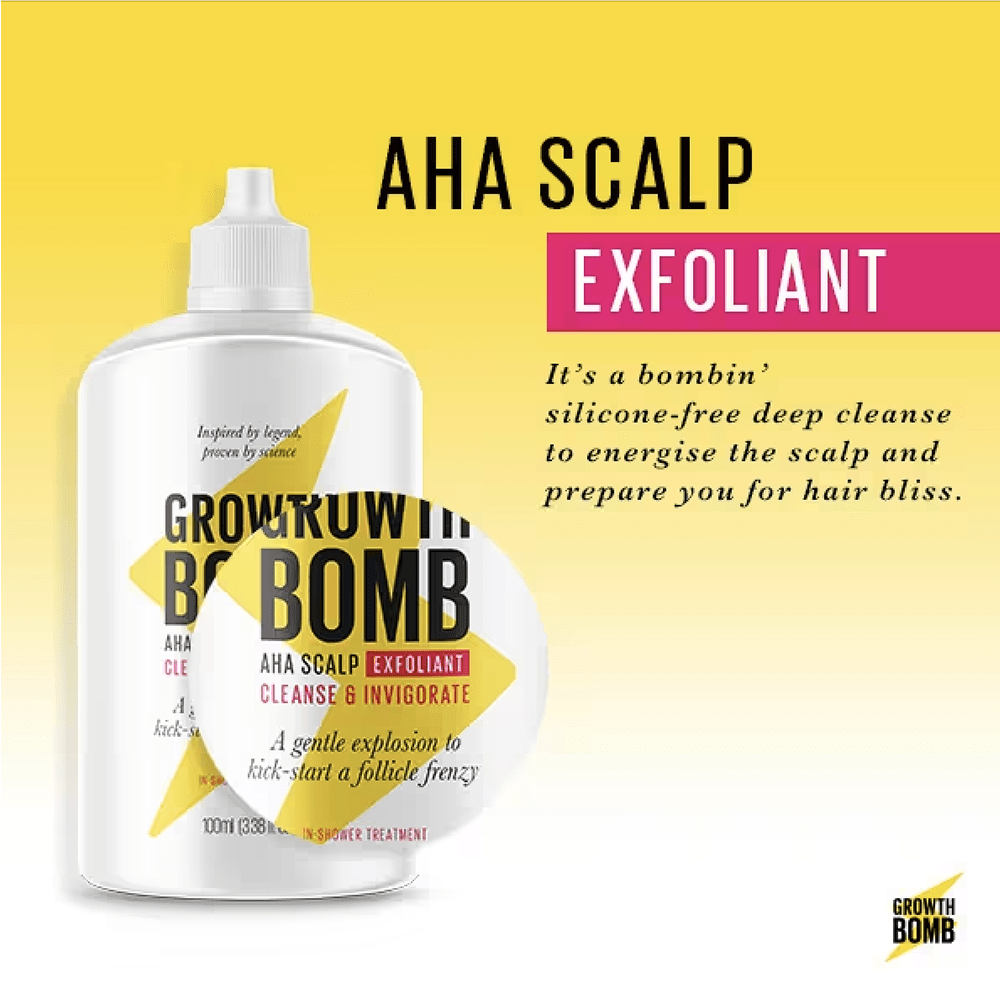 Growth Bomb Hair Scalp AHA exfoliant 100ml - Beauty Tribe