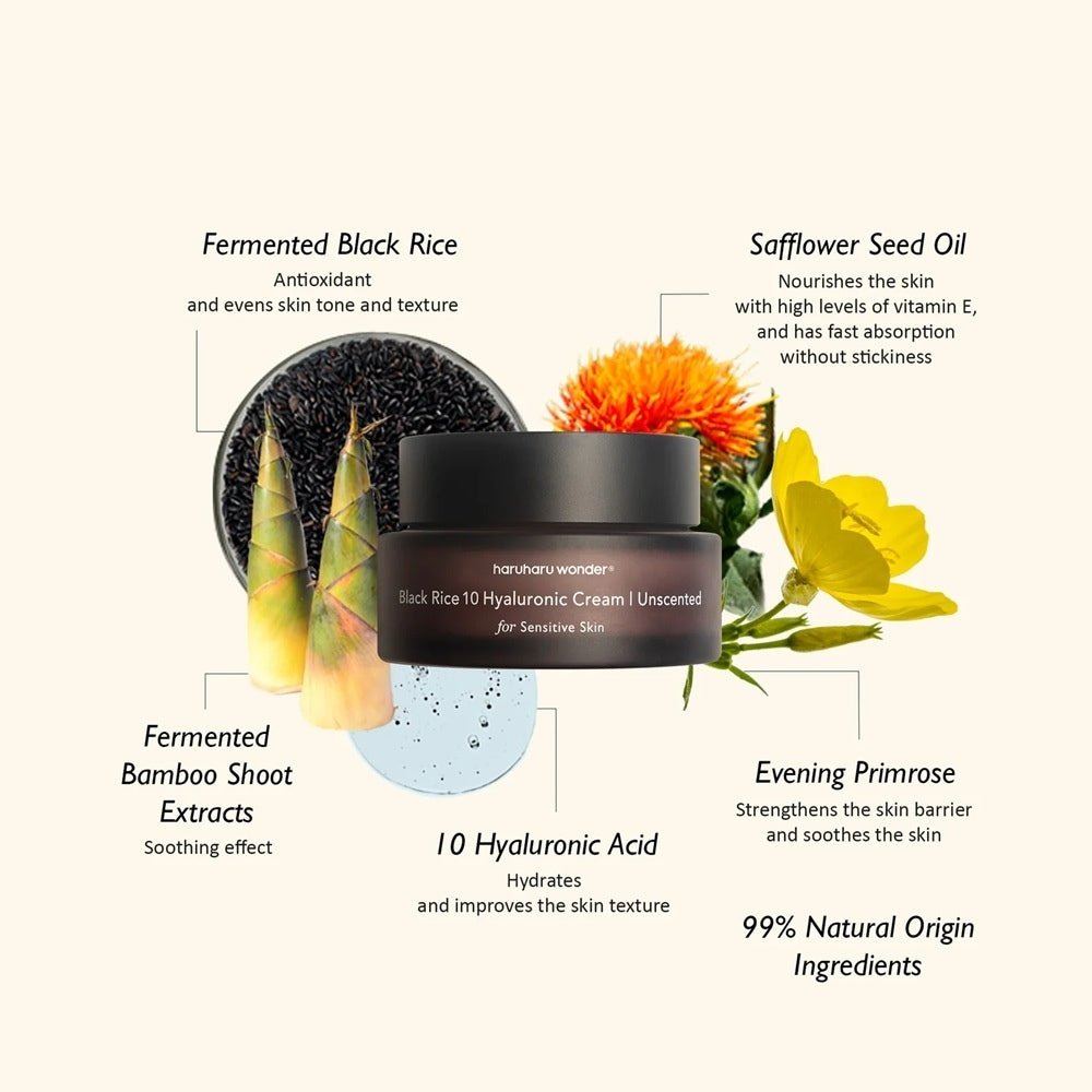 HaruHaru Wonder Black Rice 10 Hyaluronic Cream 50 ml - Beauty Tribe