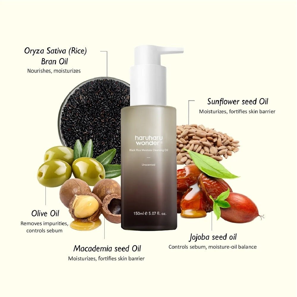 HaruHaru Wonder Black Rice Moisture Cleansing Oil 150 ml - Beauty Tribe