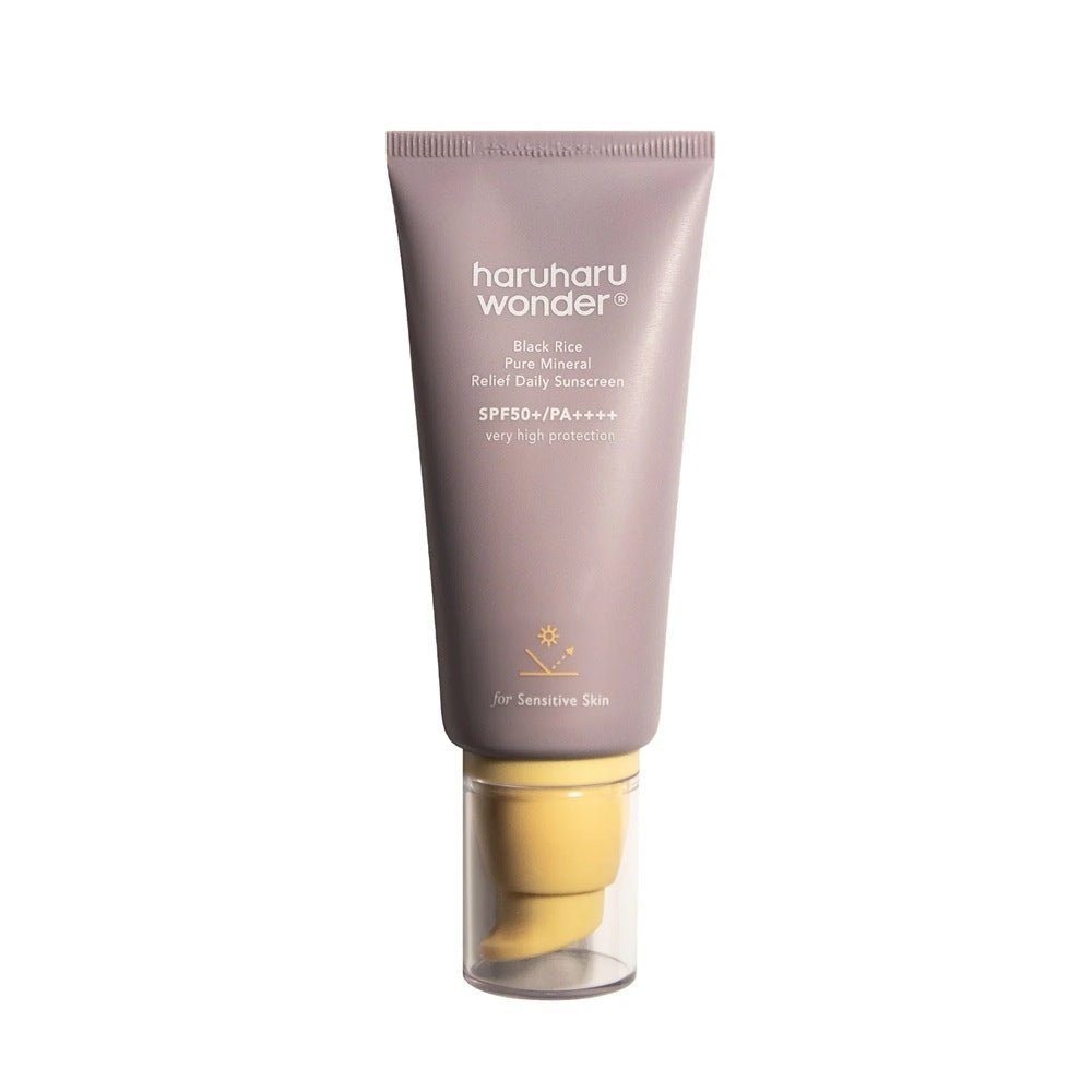 HaruHaru Wonder Black Rice Pure Mineral Relief Daily Sunscreen SPF 50+/PA++++ 50 ml - Beauty Tribe