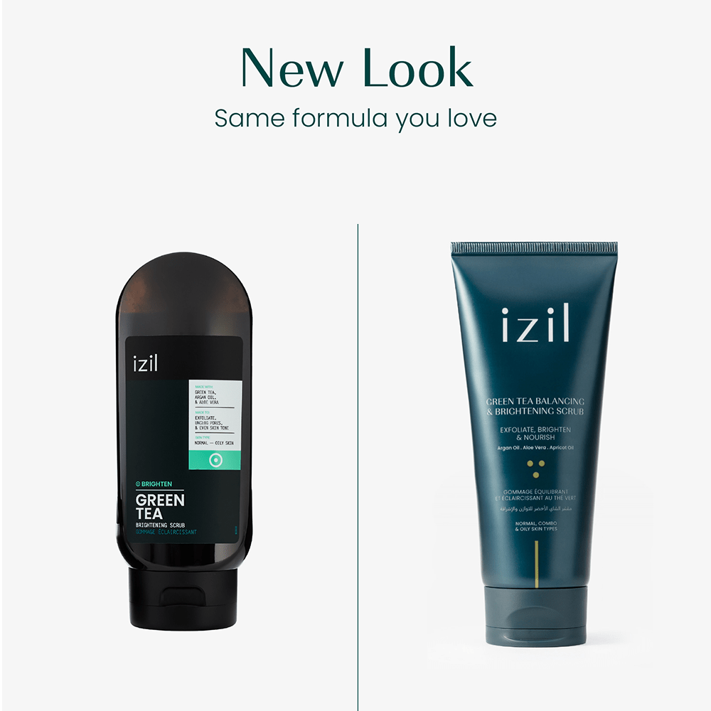 Izil Beauty Green Tea Balancing & Brightening Scrub 220g - Beauty Tribe