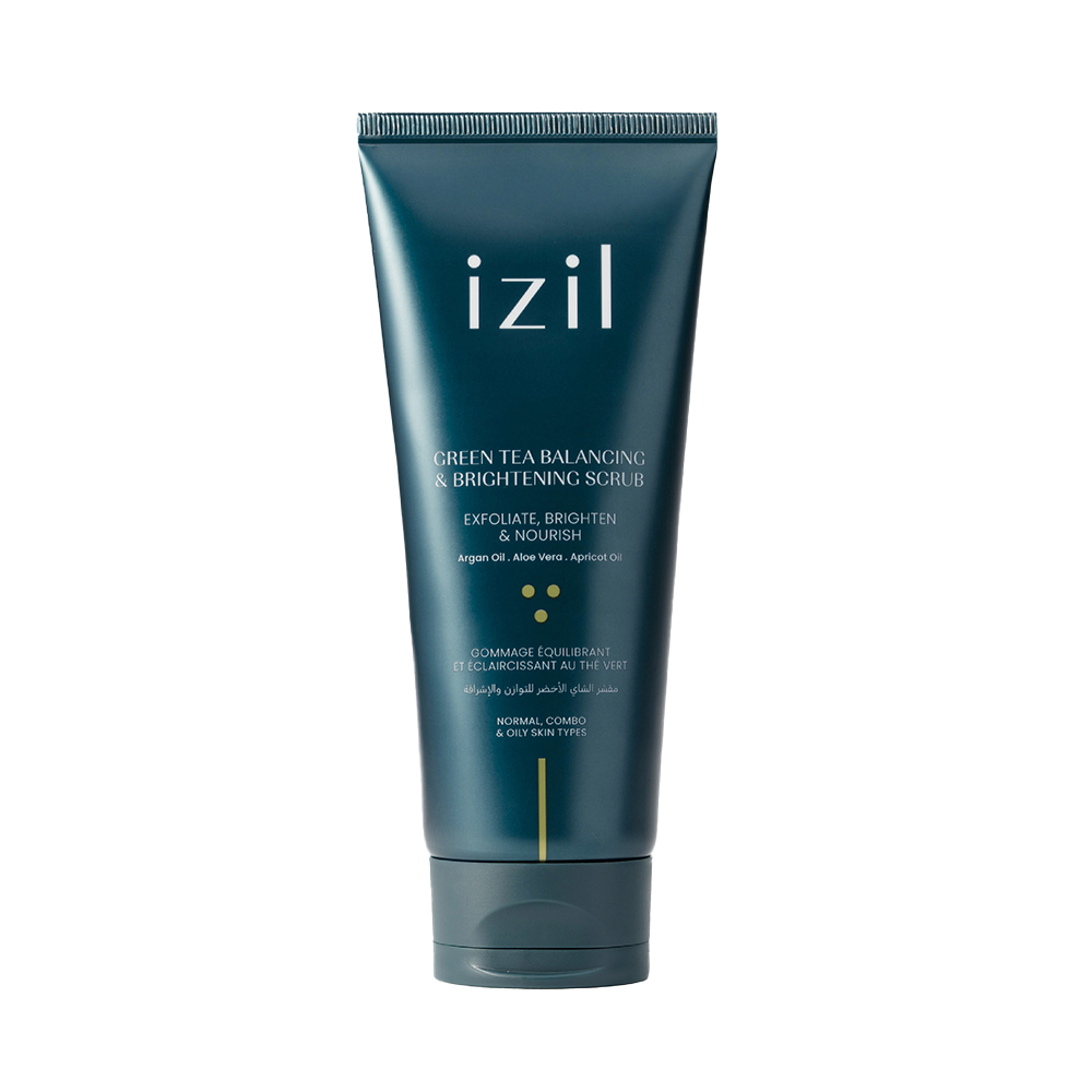Izil Beauty Green Tea Balancing &amp; Brightening Scrub 220g
