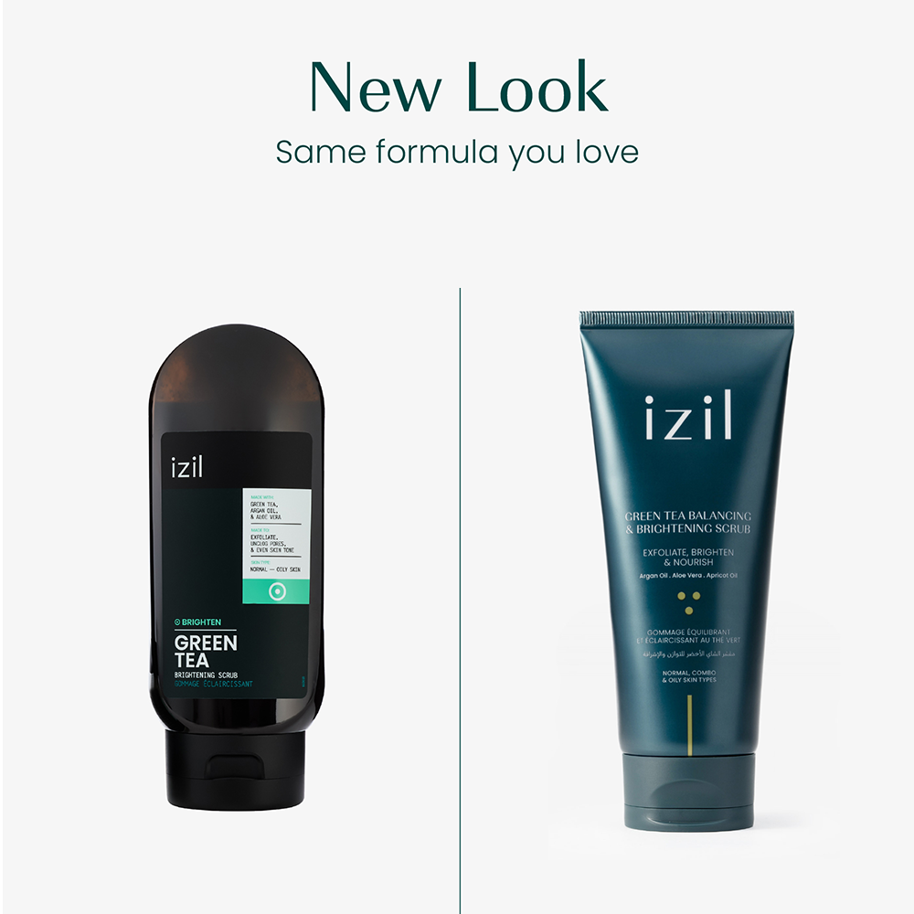 Izil Beauty Green Tea Balancing &amp; Brightening Scrub 220g