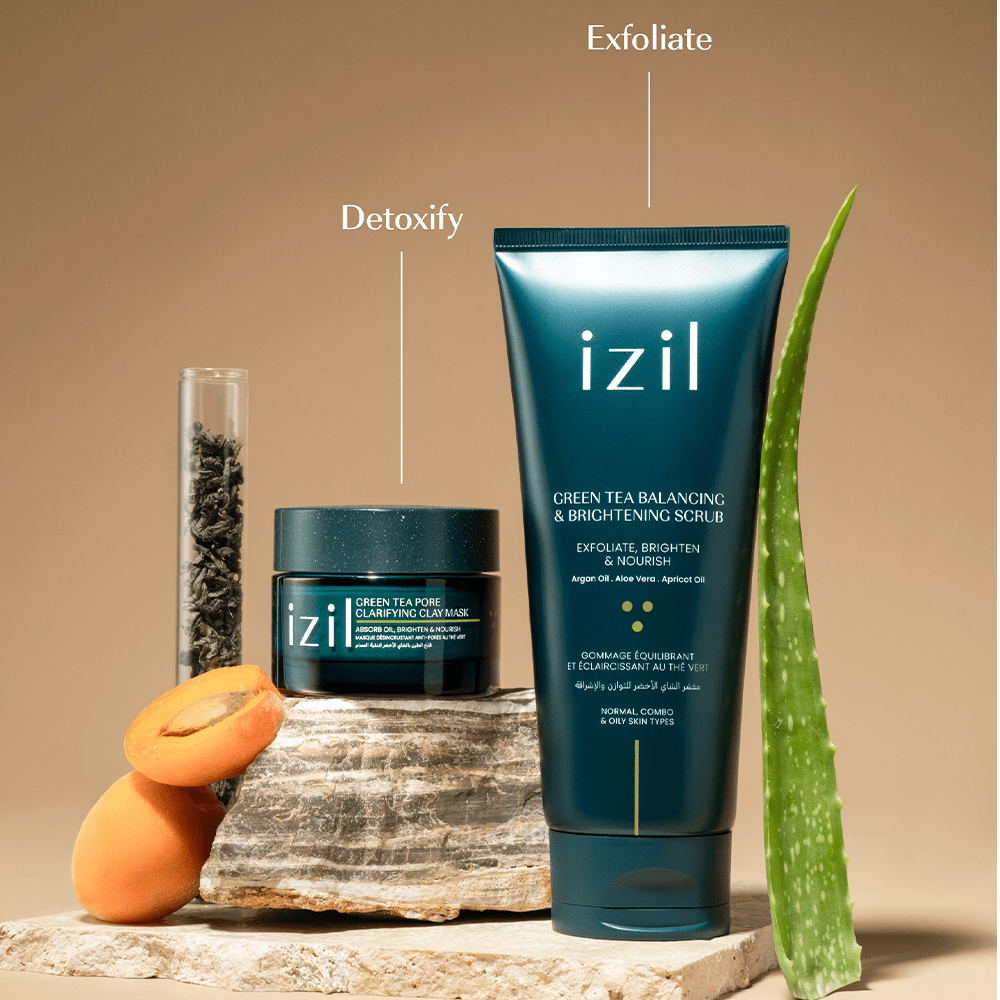 Izil Beauty Green Tea Oil - Control Duo - Beauty Tribe