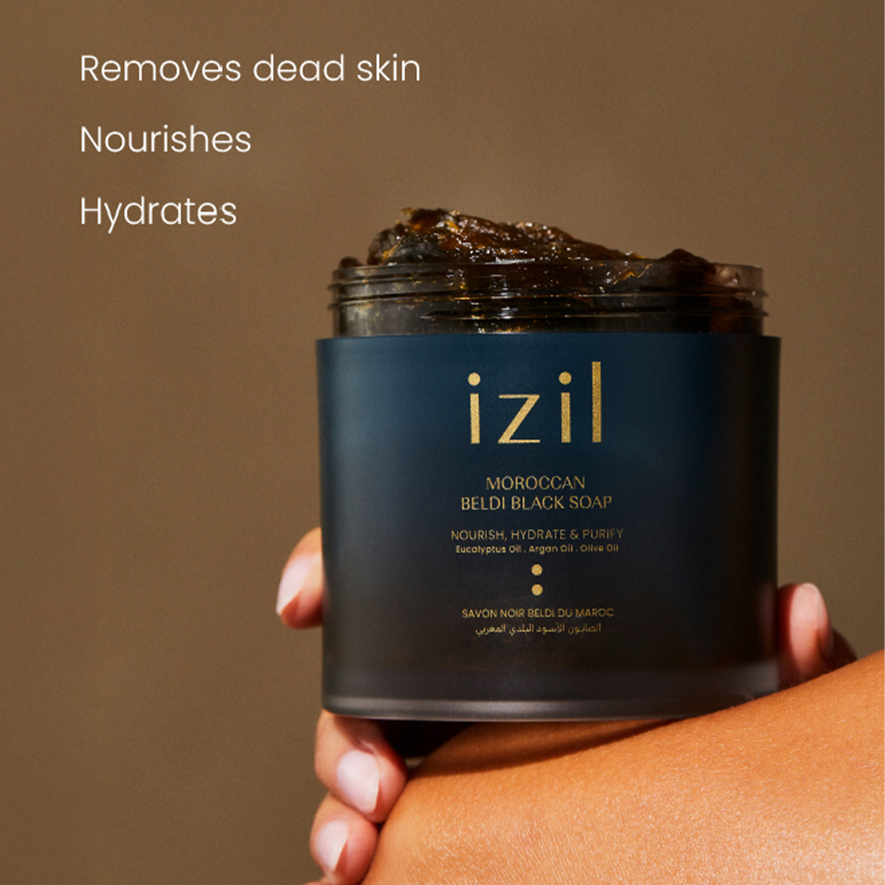 Izil Beauty Moroccan Beldi Black Soap 240g
