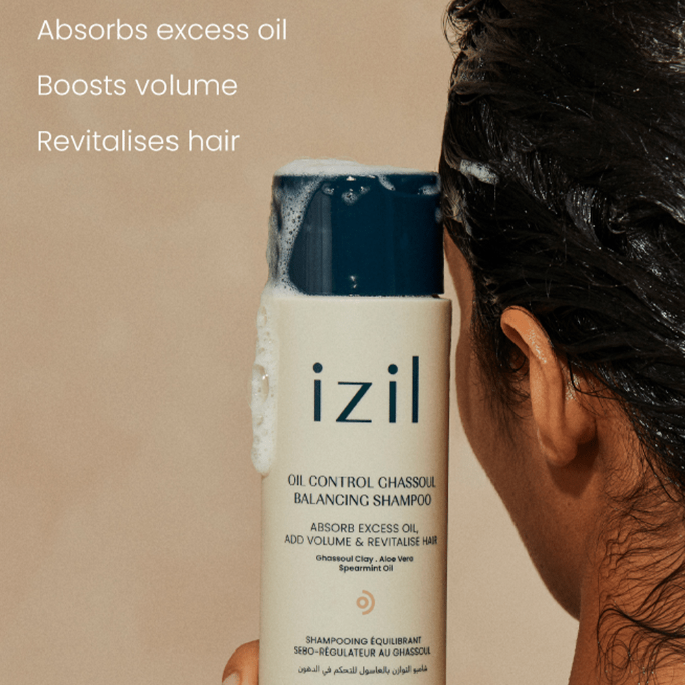 Izil Beauty Oil Control Ghassoul Balancing Shampoo 250ml - Beauty Tribe