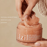 Izil Beauty Purify Pink Salt Deep Cleanse Scalp Scrub 280g - Beauty Tribe