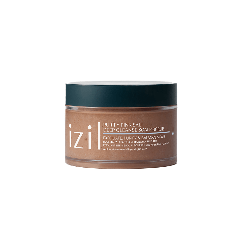 Izil Beauty Purify Pink Salt Deep Cleanse Scalp Scrub 280g - Beauty Tribe